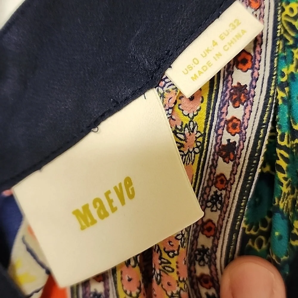 Anthropologie Maeve Sapelo 100% Silk, Scarf Print Boho Tank Sheer - Picture 9 of 10